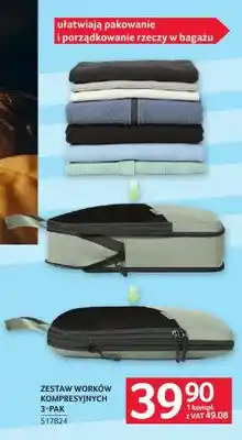 Selgros Zestaw worków kompresyjnych 3-pak oferta