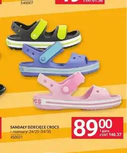 Selgros Sandały dziecięce Crocs oferta