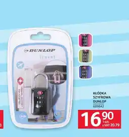 Selgros Kłódka szyfrowa Dunlop oferta