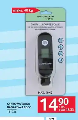 Selgros Cyfrowa waga bagażowa Edco oferta