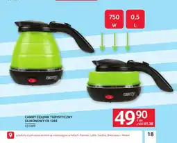 Selgros Czajnik turystyczny silikonowy Camry CR 1265 oferta