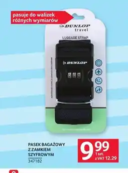 Selgros Pasek bagażowy z zamkiem szyfrowym Dunlop oferta