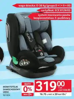 Selgros Fotelik samochodowy Urso Momi oferta