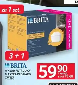 Selgros Wkład filtrujący Brita Maxtra Pro Hard 4-pak oferta