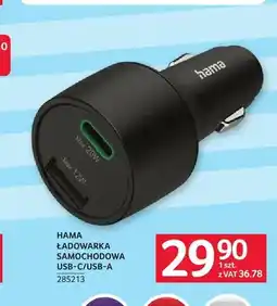 Selgros Ładowarka samochodowa Hama USB-C/USB-A oferta
