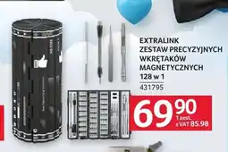 Selgros Zestaw precyzyjnych wkrętaków magnetycznych Extralink 128 w 1 oferta