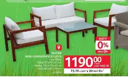 Selgros Zestaw mebli ogrodowych Lucca oferta