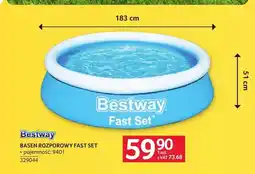 Selgros Basen rozporowy Bestway Fast Set oferta