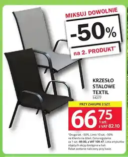 Selgros Krzesło stalowe Textil oferta