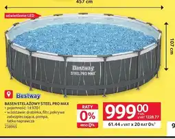 Selgros Basen stelażowy Bestway Steel Pro Max 457 cm oferta