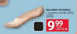Selgros Baleriny damskie Invisible oferta