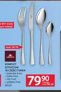 Selgros Komplet sztućców 16 części Gerlach Tunea oferta
