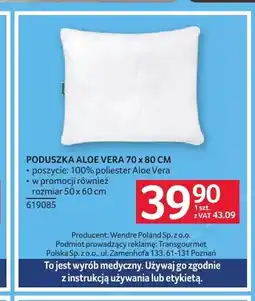 Selgros Poduszka Aloe Vera Wendre 70x80 cm oferta