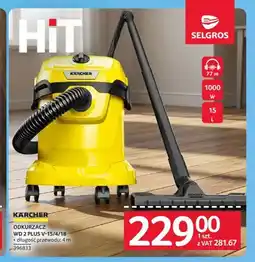 Selgros Odkurzacz Kärcher WD 2 PLUS V-15/4/18 oferta