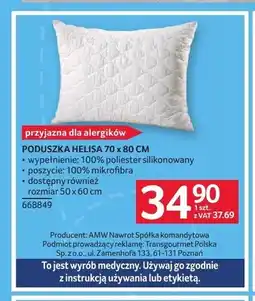 Selgros Poduszka Helisa AMW 70x80 cm oferta