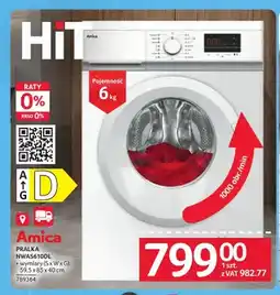 Selgros Pralka Amica NWAS610DL oferta