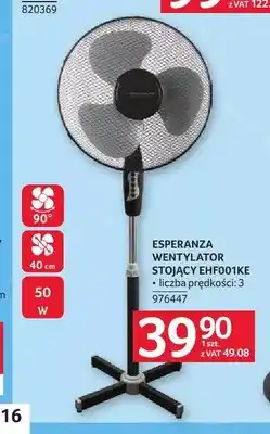 Selgros Wentylator stojący Esperanza EHF001KE oferta
