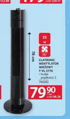 Selgros Wentylator wieżowy Clatronic T-VL 3770 oferta