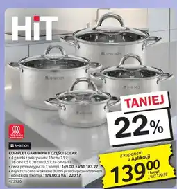 Selgros Komplet garnków 8 części Solar Ambition oferta