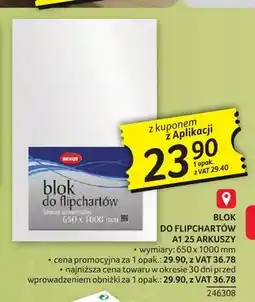 Selgros Blok do flipchartów A1 Rexus 25-pak oferta