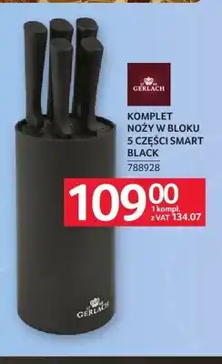 Selgros Komplet noży w bloku 5 części Gerlach Smart Black oferta