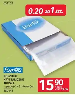 Selgros Koszulki krystaliczne Bantex 100-pak oferta
