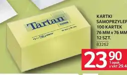 Selgros Kartki samoprzylepne Tartan 12-pak oferta