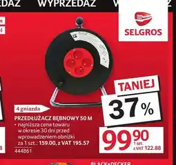 Selgros Przedłużacz bębnowy 50 m oferta