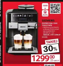 Selgros Ekspres do kawy Siemens EQ6+ S500 TE655319RW oferta