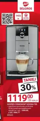 Selgros Ekspres do kawy ciśnieniowy Nivona 795 oferta
