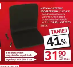 Selgros Mata na siedzenie podgrzewana oferta