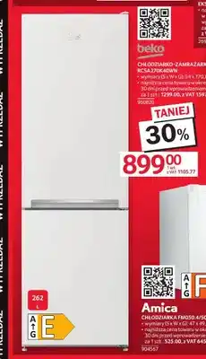 Selgros Chłodziarko-zamrażarka Beko RCSA270K40WN oferta