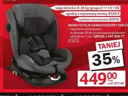 Selgros Fotelik samochodowy Momi Emi oferta