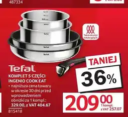 Selgros Komplet garnków Tefal Ingenio Cook Eat 5-pak oferta