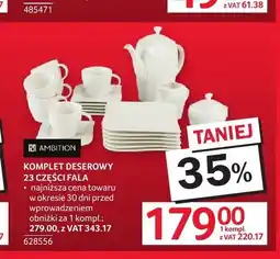 Selgros Komplet deserowy Ambition Fala 23-pak oferta