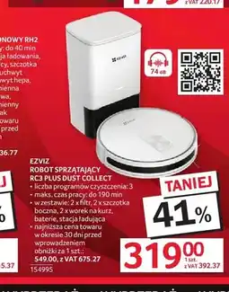 Selgros Robot sprzątający Ezviz RC3 Plus Dust Collect oferta