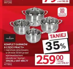 Selgros Komplet garnków Zwieger Practi+ 8-pak oferta