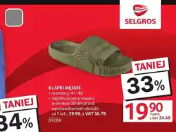 Selgros Klapki męskie oferta