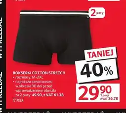 Selgros Bokserki Cotton Stretch 2-pak oferta
