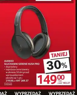 Selgros Słuchawki AUDEEO Serene Hush Pro oferta