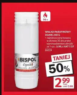 Selgros Wkład parafinowy Ognik Bispol oferta