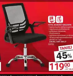 Selgros Fotel biurowy Ergospin oferta