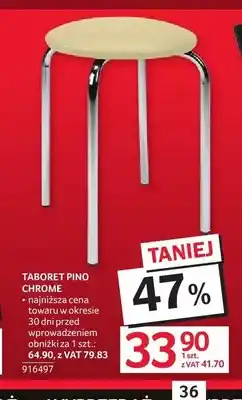 Selgros Taboret Pino Chrome oferta