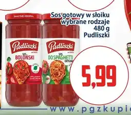 Kupiec Sos do spaghetti Pudliszki oferta