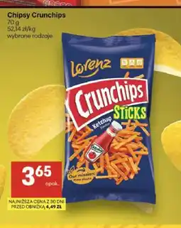 Delikatesy Centrum Chipsy Lorenz Crunchips Sticks Ketchup oferta