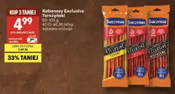 Delikatesy Centrum Kabanosy Exclusive Tarczyński Serowe oferta