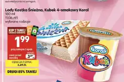 Delikatesy Centrum Lody Kostka Śnieżna Koral oferta