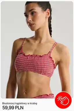 Cropp Biustonosz kąpielowy w kratkę Cropp oferta