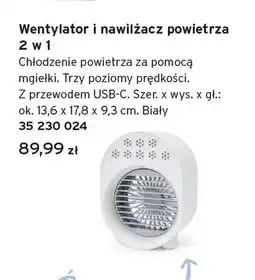 Tchibo Wentylator i nawilżacz powietrza 2w1 Tchibo oferta