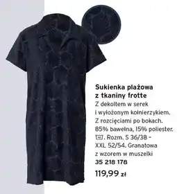Tchibo Sukienka plażowa z tkaniny frotte Tchibo oferta